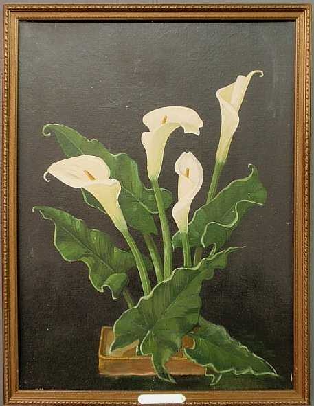 Oil on board painting of calla 15b2d5