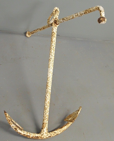 Wrought iron spar anchor 18th c  15b2f3