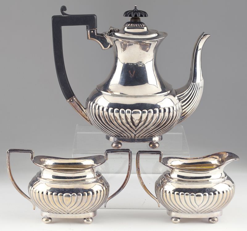 George V Silver Tea Set Birmingham 15b46c