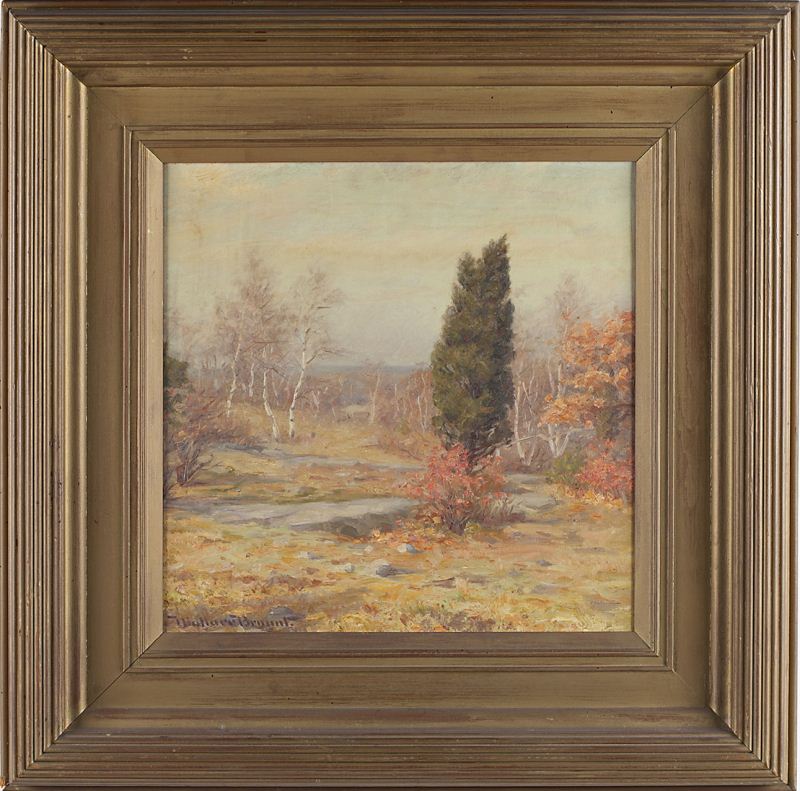 Wallace Bryant (MA 1870-1953) Fall Landscapeoil