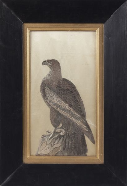 19th century Silk Needlework of an Eagleexpertly