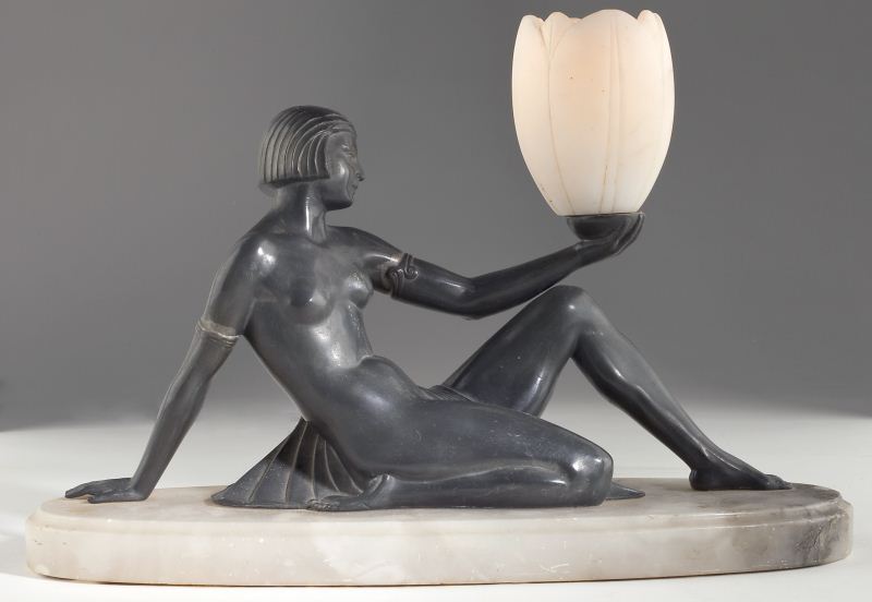 att Max Le Verrier Art Deco Figural 15b52f