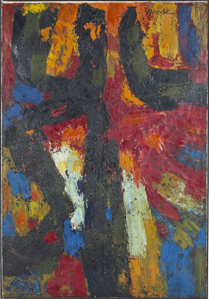 Large Abstract Expressionist Paintingacrylic 15b536