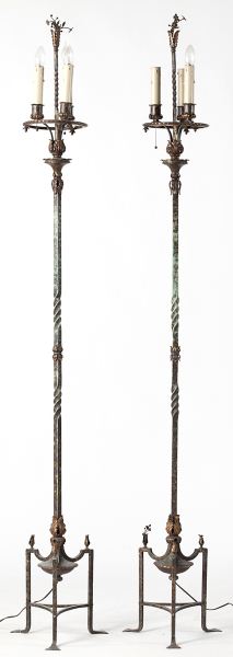 Pair of Early 20th century Torchiereshaving 15b54f