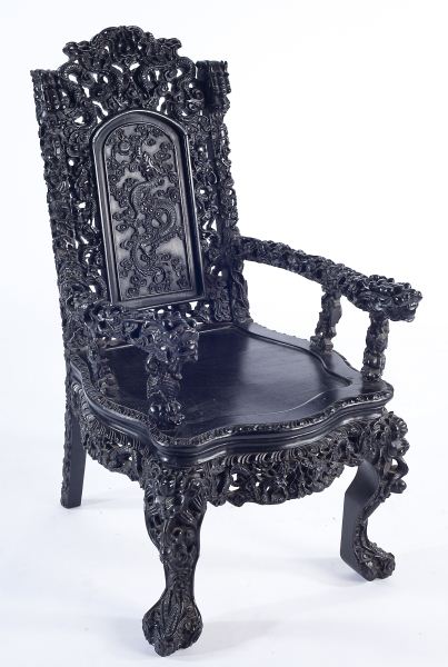 Chinese Rosewood Armchair 19th 15b5c9