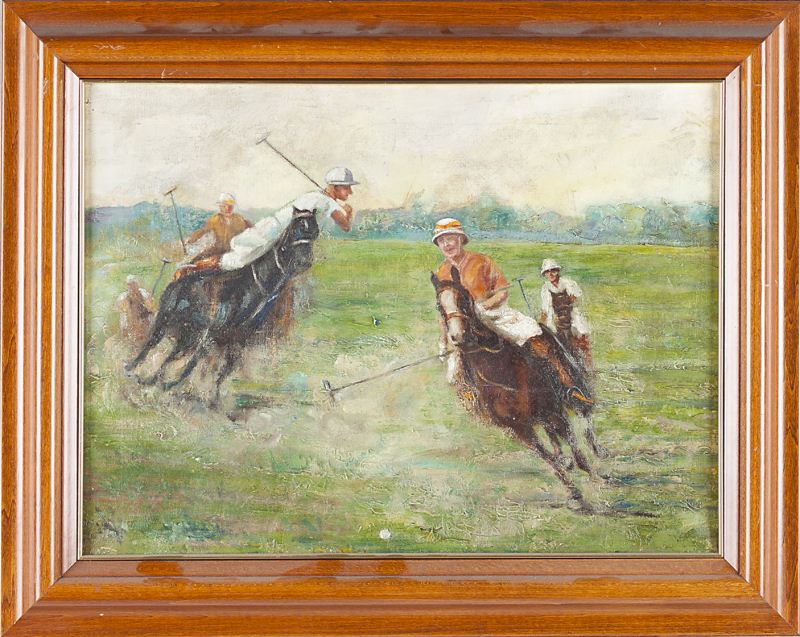 American School Painting of a Polo 15b5f9