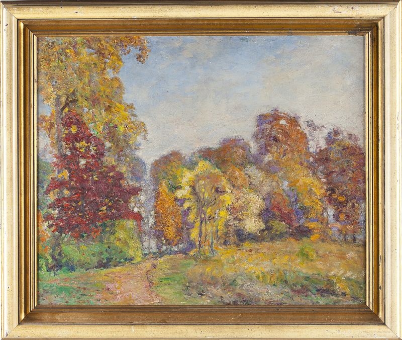 Laussat Rogers (DE 1866-1957) Landscapeoil