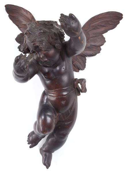 Continental Carved Wood Putti19th