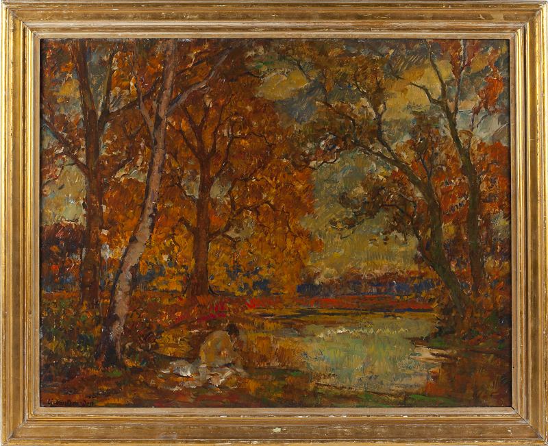 Alphonse van Beurden (1854-1938) Landscapeoil