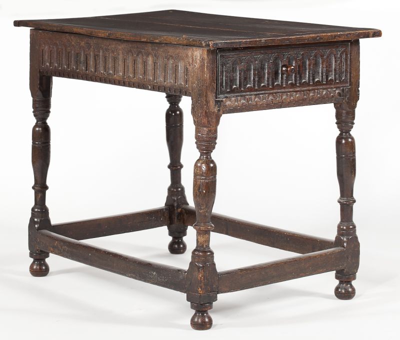English Jacobean Style Oak Table17th 15b67f