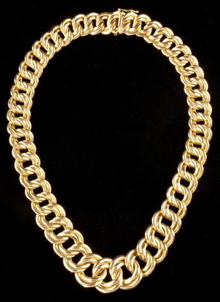 Gold Link Necklace Italycomprised