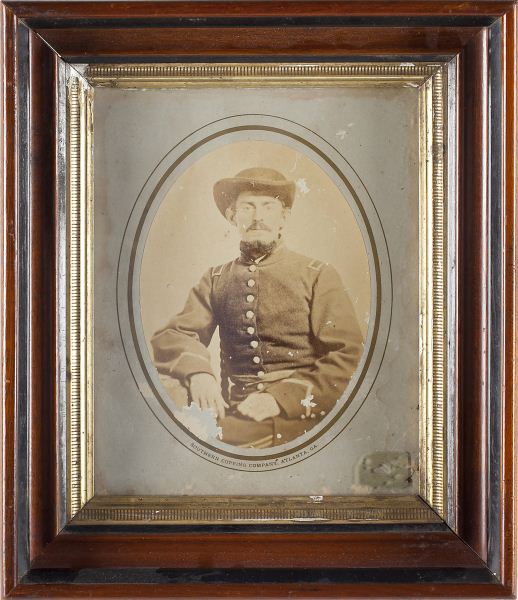 NC Confederate Officers Albumen PortraitOval