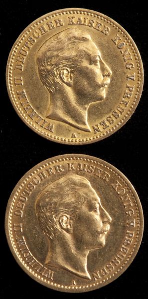 Two Imperial German 10 Mark Gold 15b727