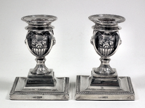 A pair of Edward VII silver table