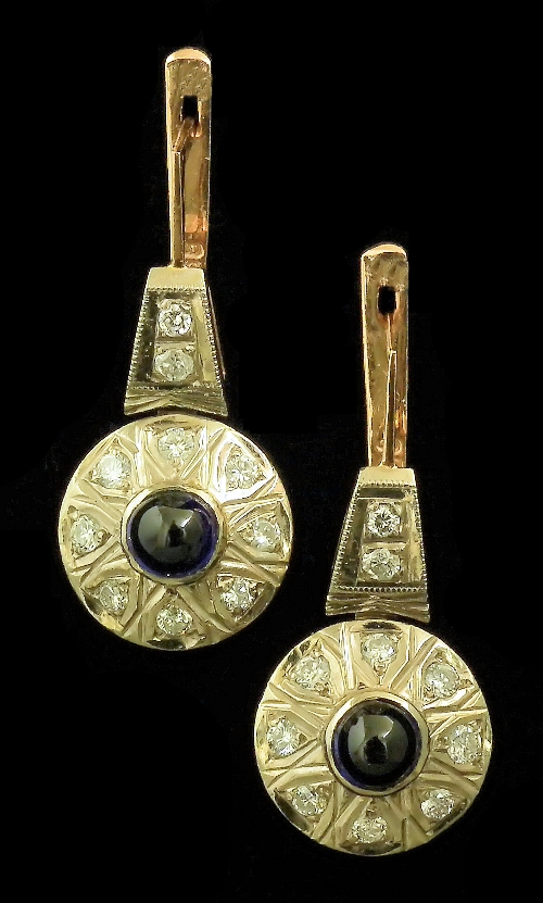 A pair of 1950s Russian 14ct white 15b81f