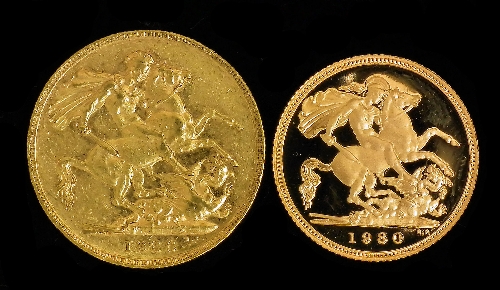 A Victoria 1886 Old Head Sovereign 15b857