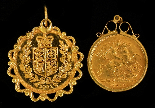 An Elizabeth II 2002 Shield Back Sovereign