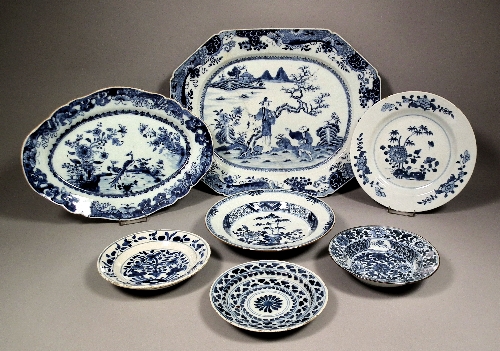 An 18th Century Chinese blue painted