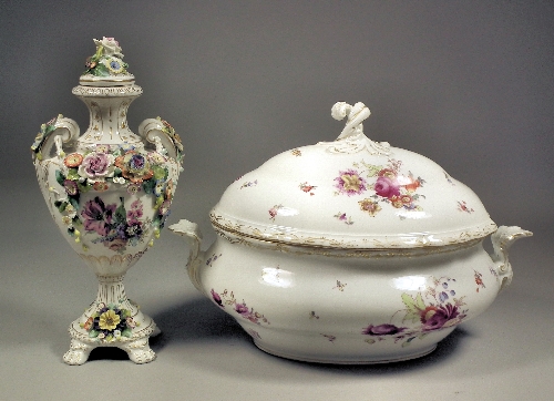 A late 19th Century Continental porcelain