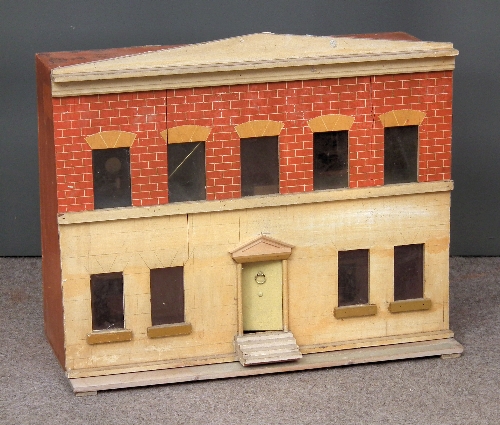 A 20th Century painted wood dolls house