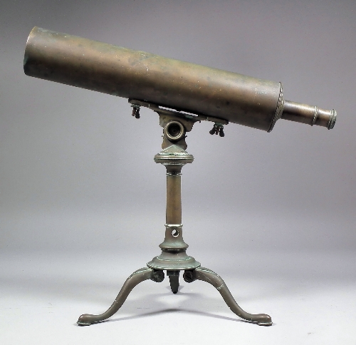A 19th Century brass table telescope