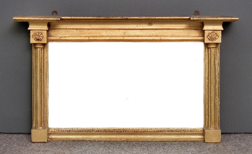 A 19th Century gilt framed overmantel