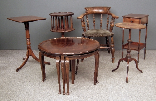 A George IV mahogany bedside table the