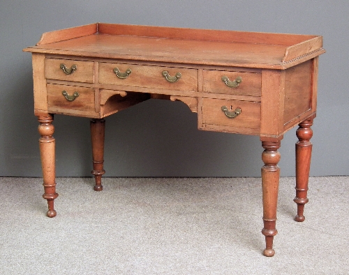 A Victorian mahogany tray top washstand