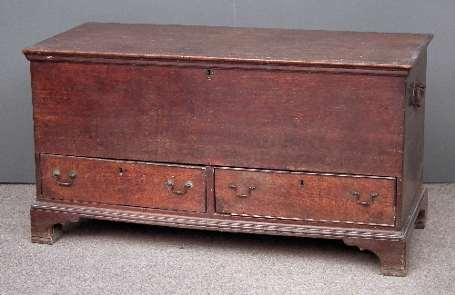 An 18th Century oak mule chest