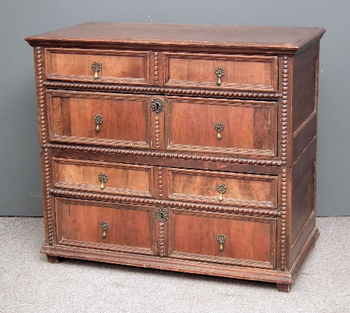 A late 17th Century panelled oak 15ba13