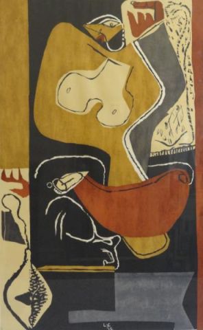 LE CORBUSIER 1954 Color Lithograph Signed 15e272