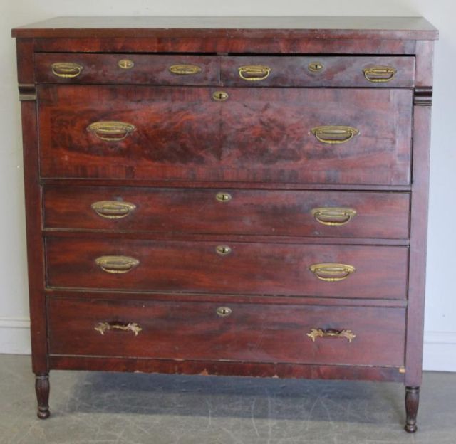 American Empire Mahogany Secretary 15e29b