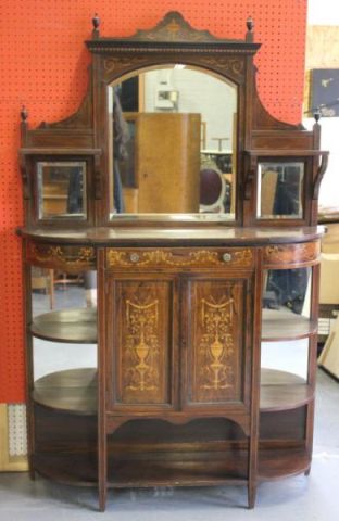 Inlaid Rosewood Edwardian Cabinet.From