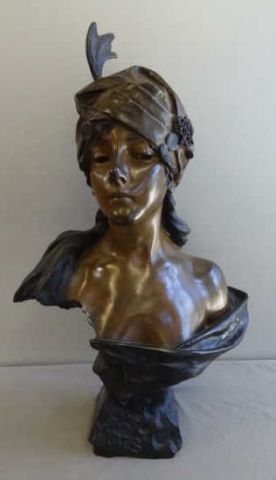 VILLANIS Emmanuel Bronze Bust 15e2cf