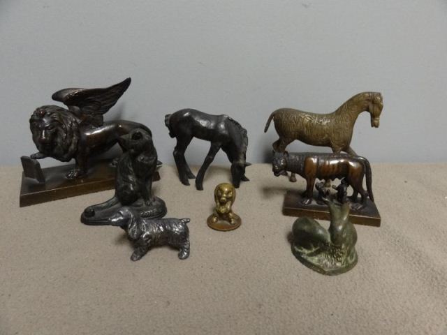 Miniature Bronze Animal Lot Including 15e2d3