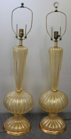 Pair of Large Midcentury Murano