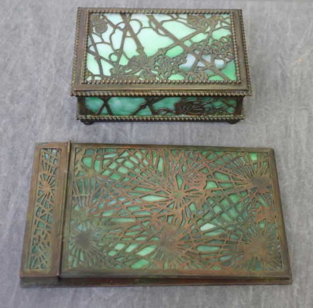 TIFFANY STUDIOS Desk Pieces Including 15e2e9