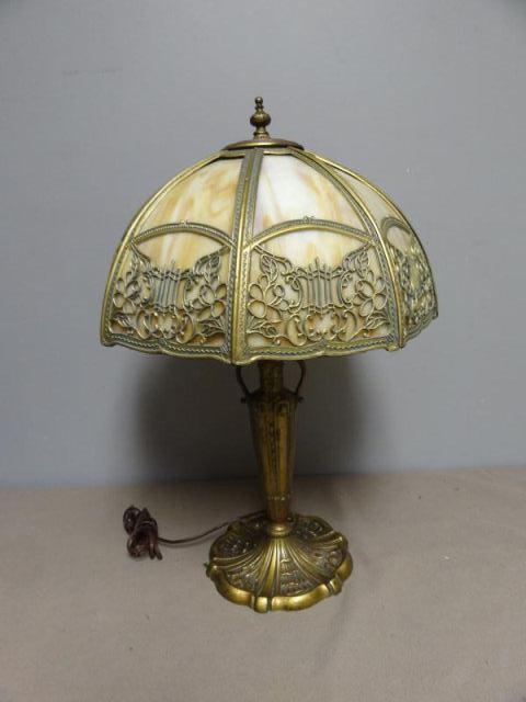 Tiffany Style Slag Glass Lamp From 15e2ec