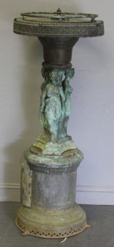 Patinated Vintage Figural Fountain?