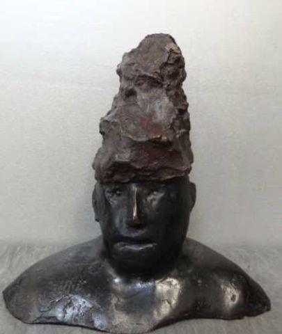 BASKIN Leonard Bronze Female Bust Signed 15e34c