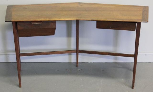 Midcentury Writing Desk Labeled 15e353