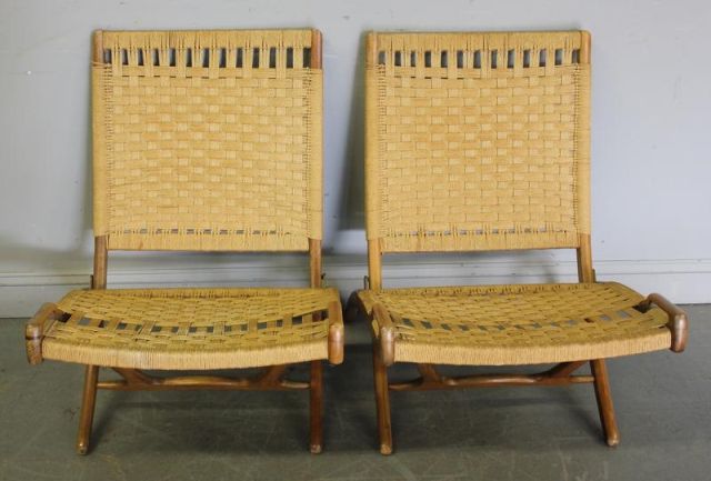 Pair of Hans Wegner Style Midcentury 15e36d