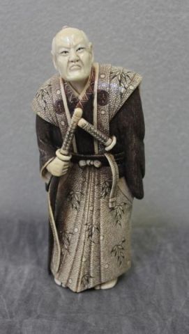 Asian Ivory Figure of a Samurai.From