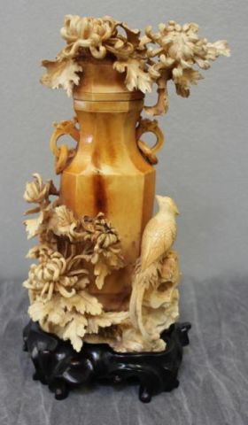 Asian Ivory Carving of an Urn with 15e3cb