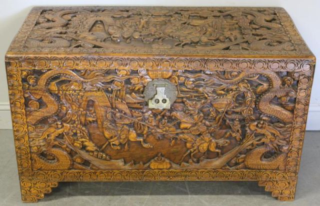 Carved Chinese Trunk From a 16 15e3df