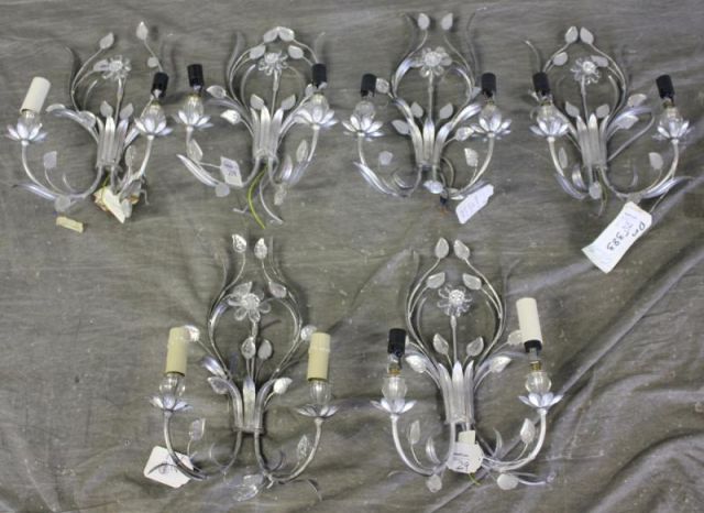 Set of 6 Silvered Contemporary