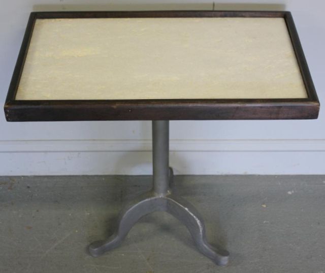 Industrial Marble Top Pedestal 15e463