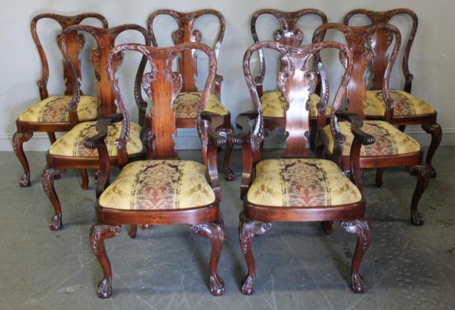 Set of 8 Mahogany Chairs.From a