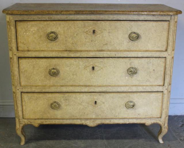 Antique Faux Painted Chest of Drawers From 15e48a