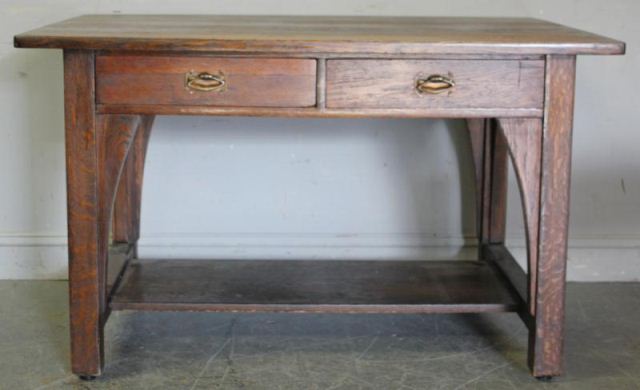 Limbert Two Drawer Desk.From a Mamaroneck